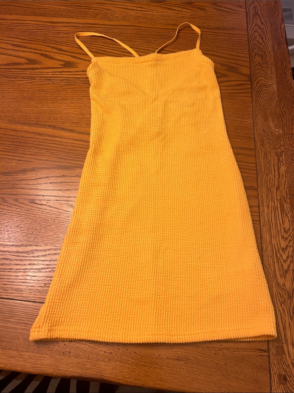 Urban Outfitters Orange Knit Slip Dress/1